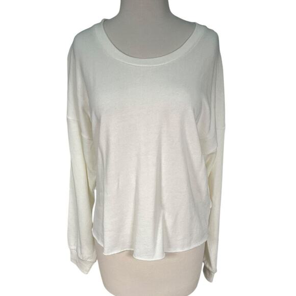 Revolve Lanston White Sweater Cut-Out Back Work Out Outdoor Size Small NWT - Picture 2 of 12